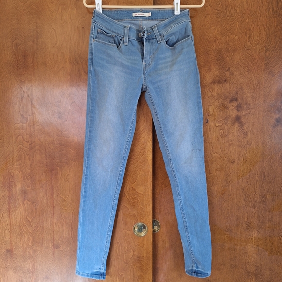 Levi's Women's Blue Skinny Jeans - Picture 6 of 7